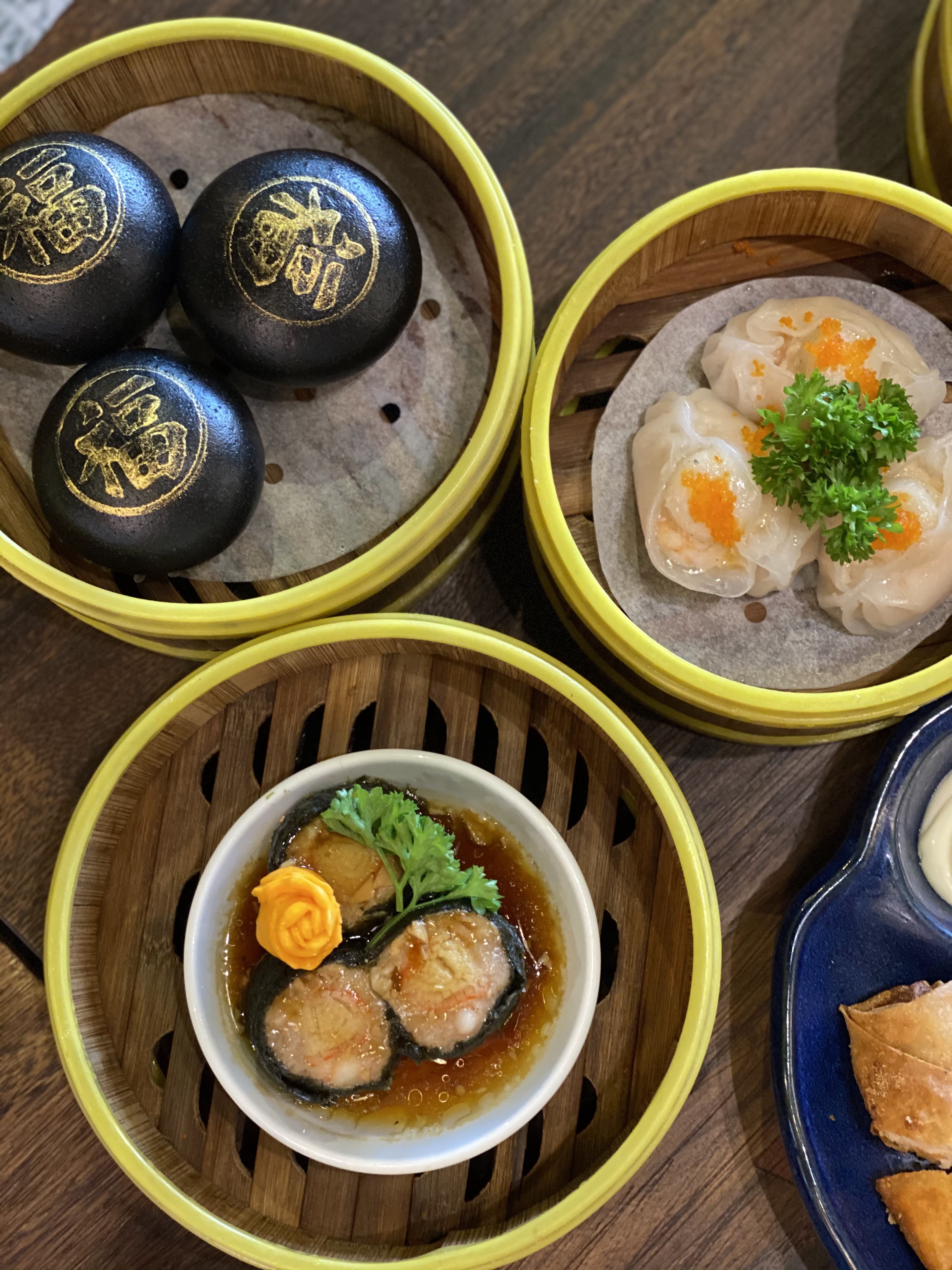 Dimsum spread at A Ma Kitchen