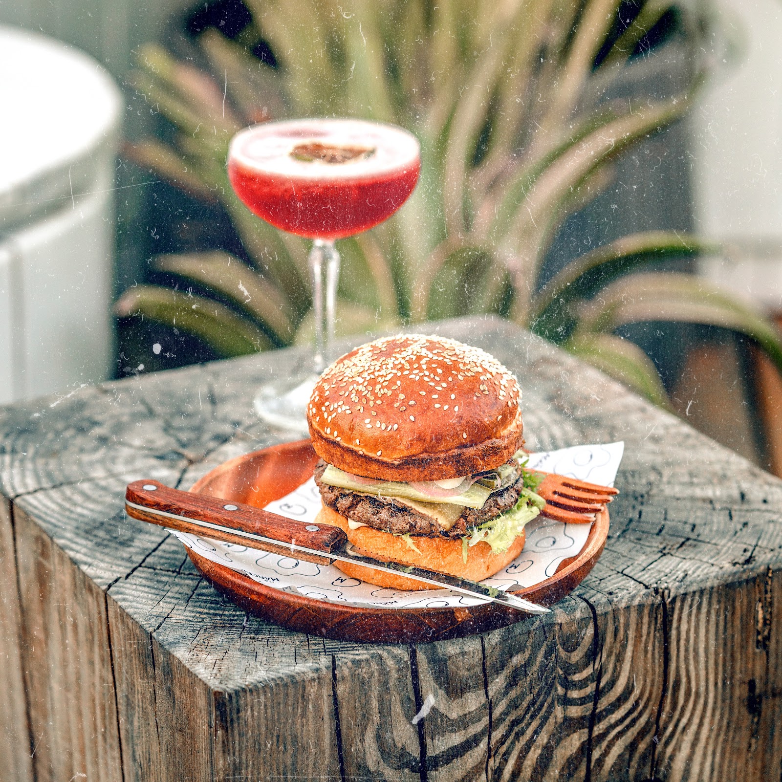 Smash burgers and cocktails from the Banana Mama kitchen