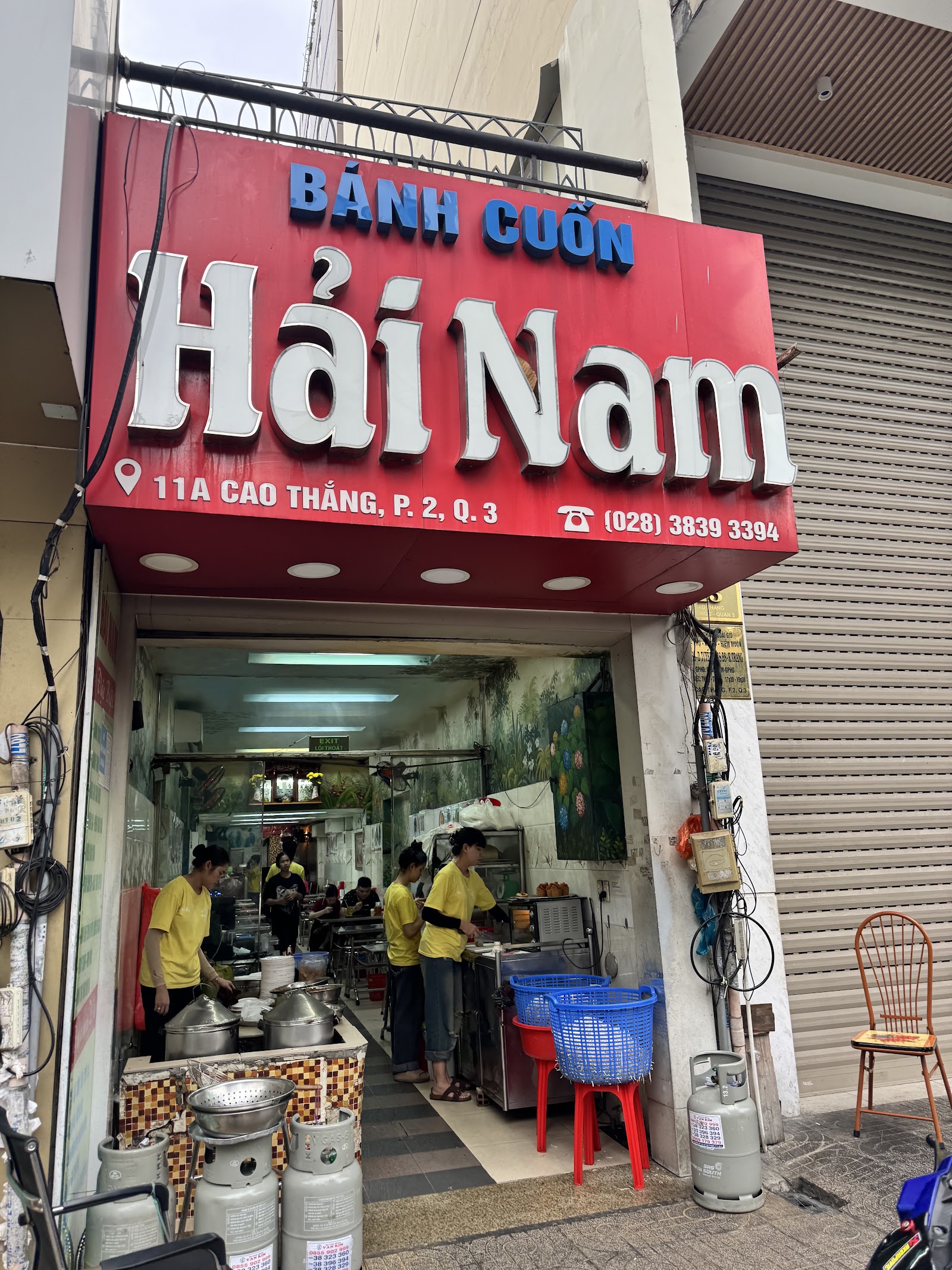 The Bánh cuốn Hải Nam storefront, 11A Cao Thắng (pending the venue photo pass)
