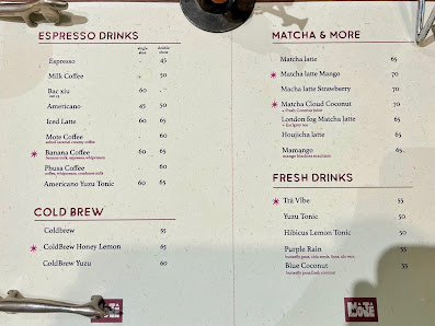 Bảng menu mới nhất, 05/2026