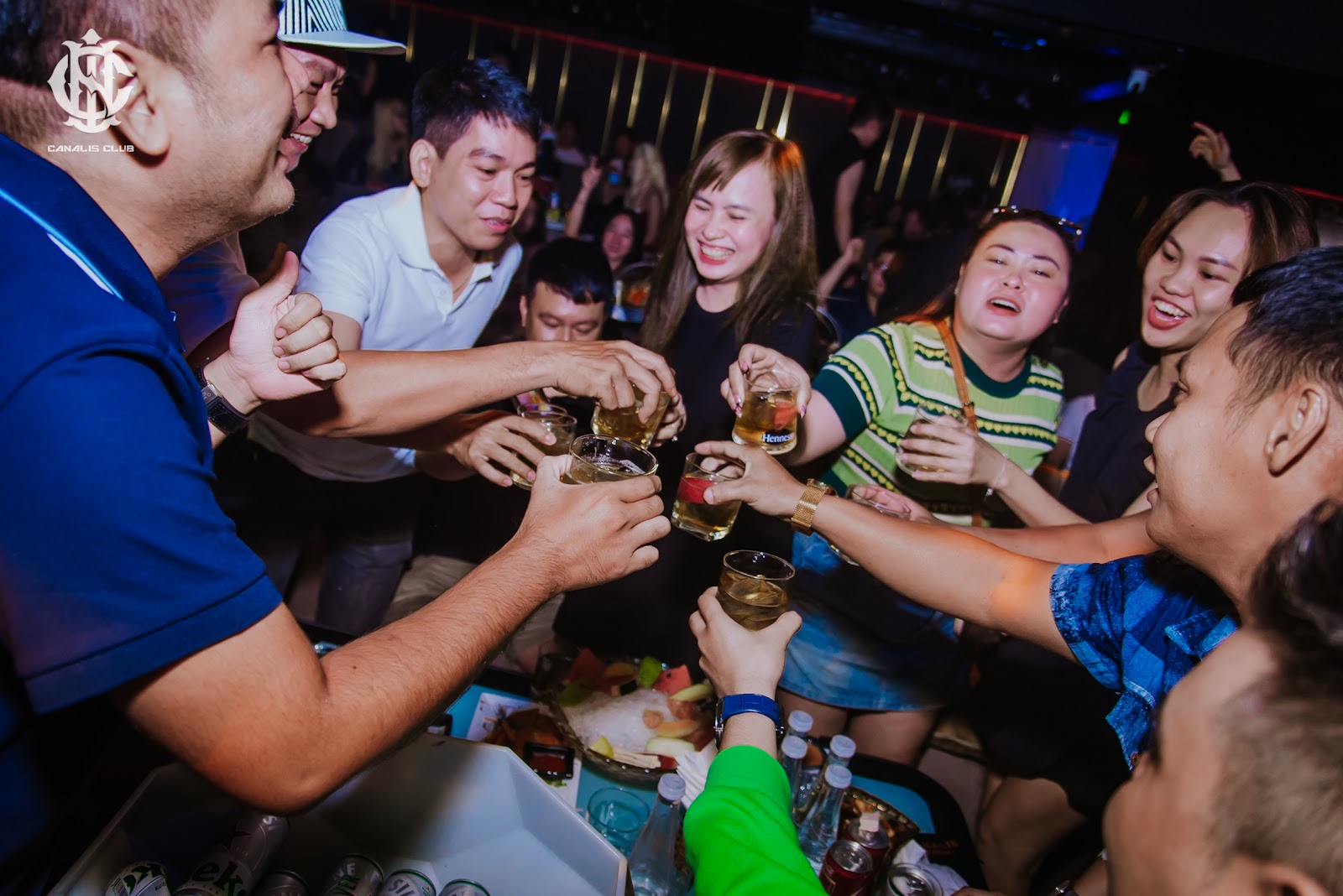 Canalis Club VIP area — bottle-service tables