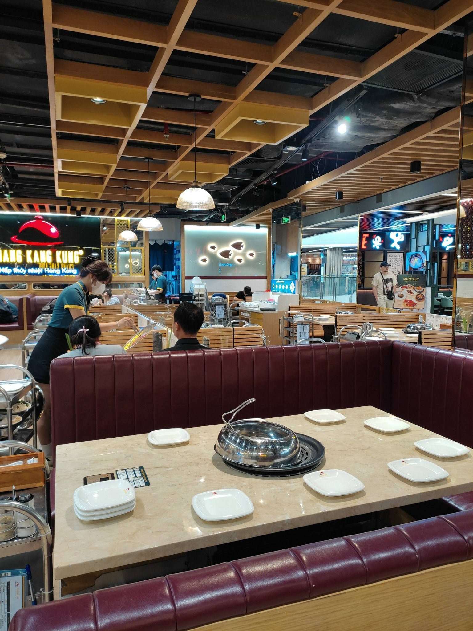 The dining room