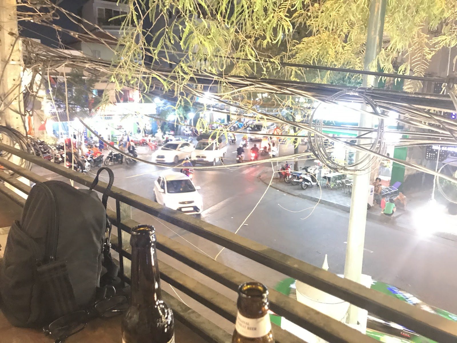 Street view from the balcony