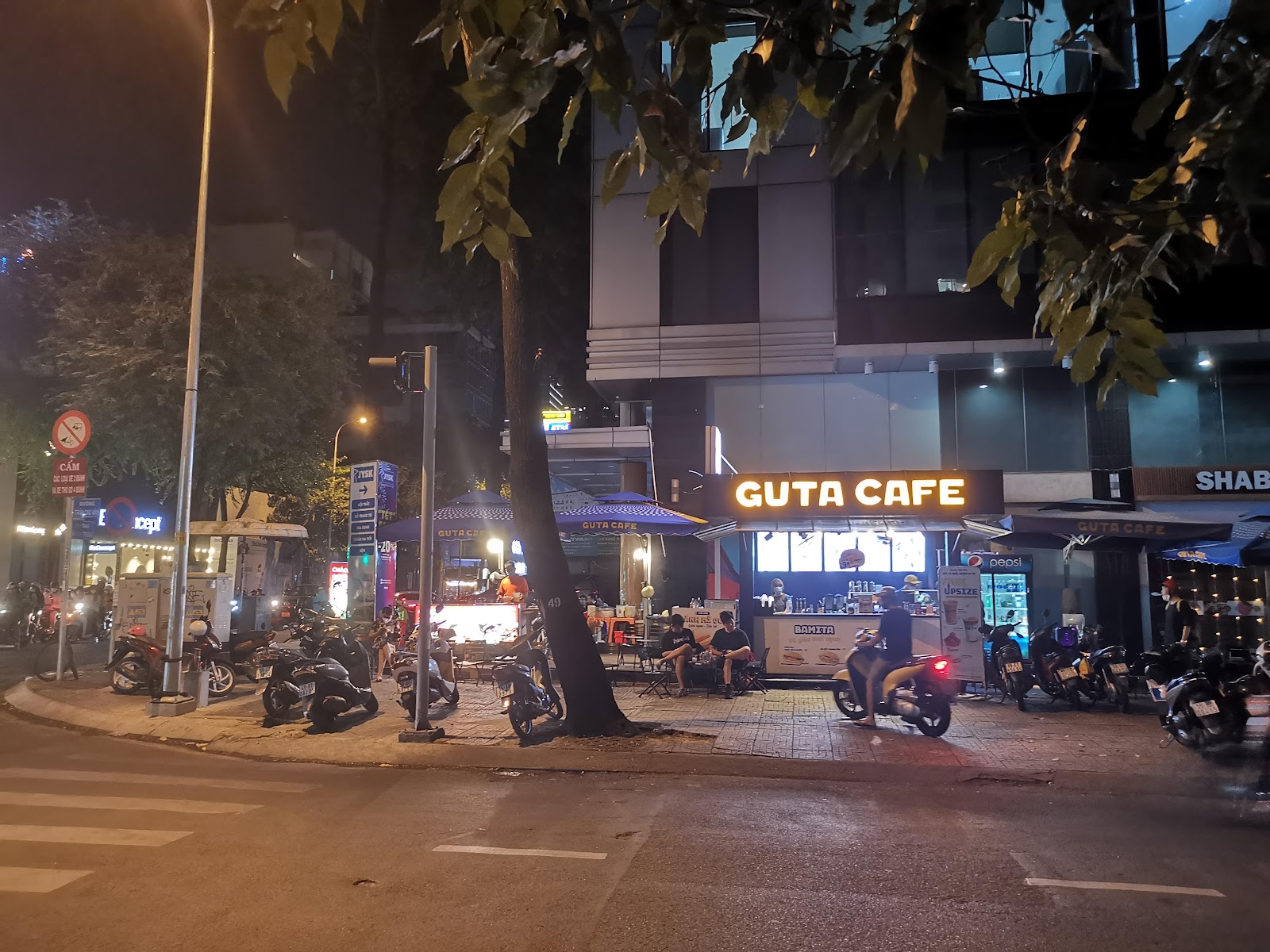 Guta Cafe's front at 41 Tran Cao Van