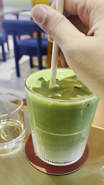Matcha being stirred