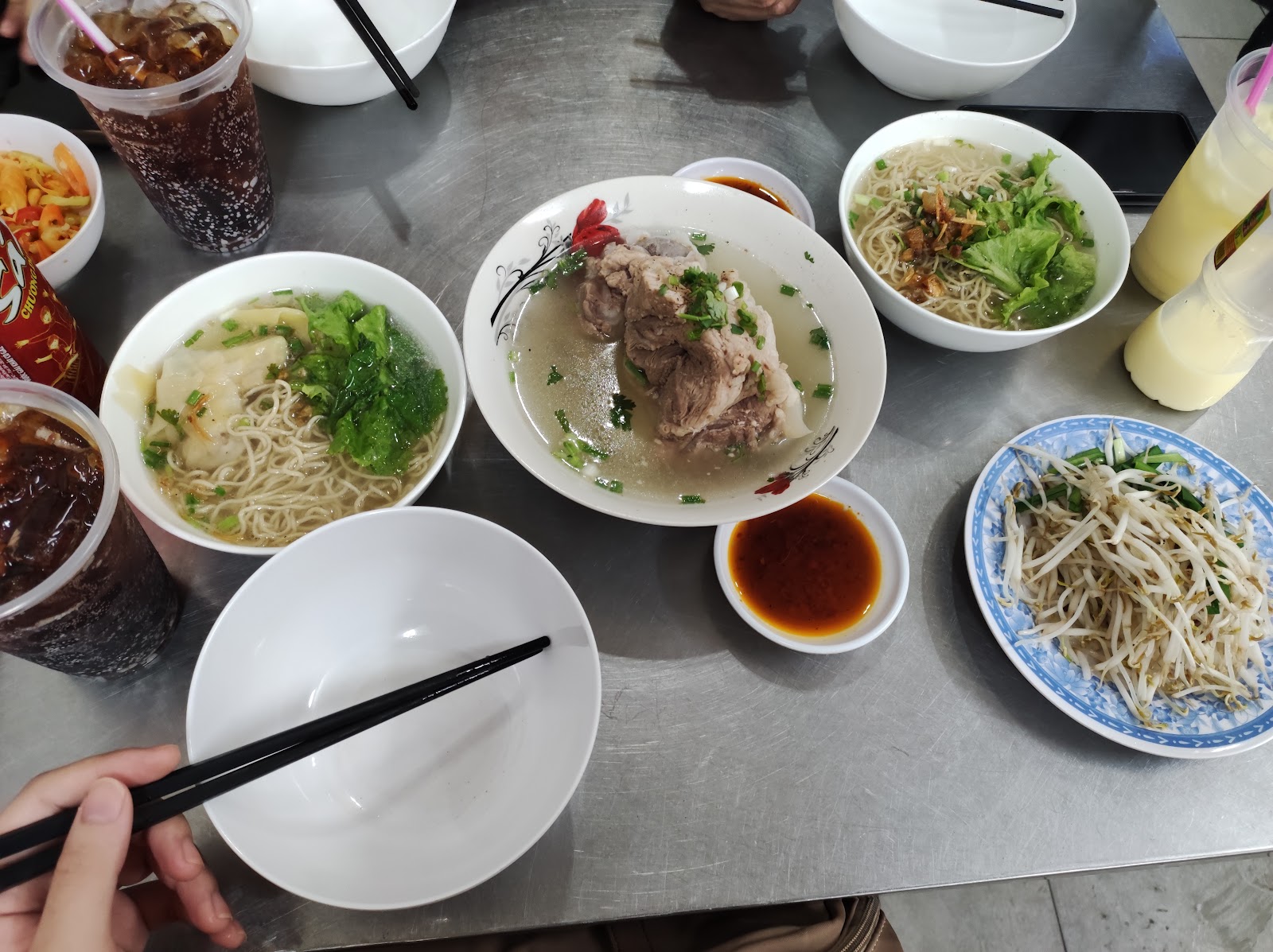 A wider table spread — a guest's photo