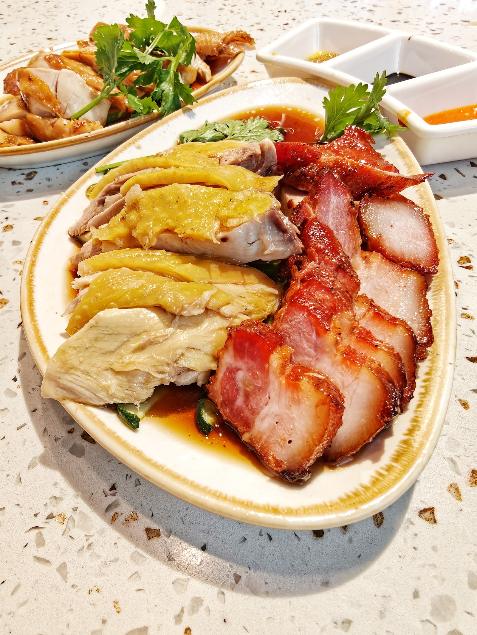 BBQ pork with chicken