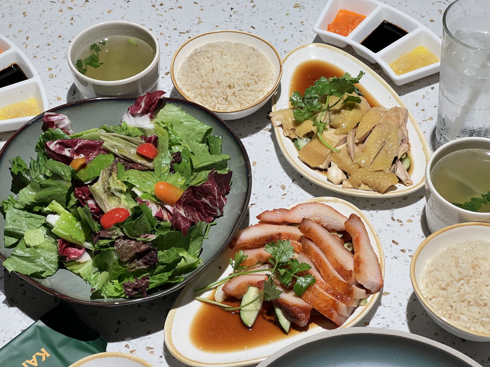 The chicken rice set