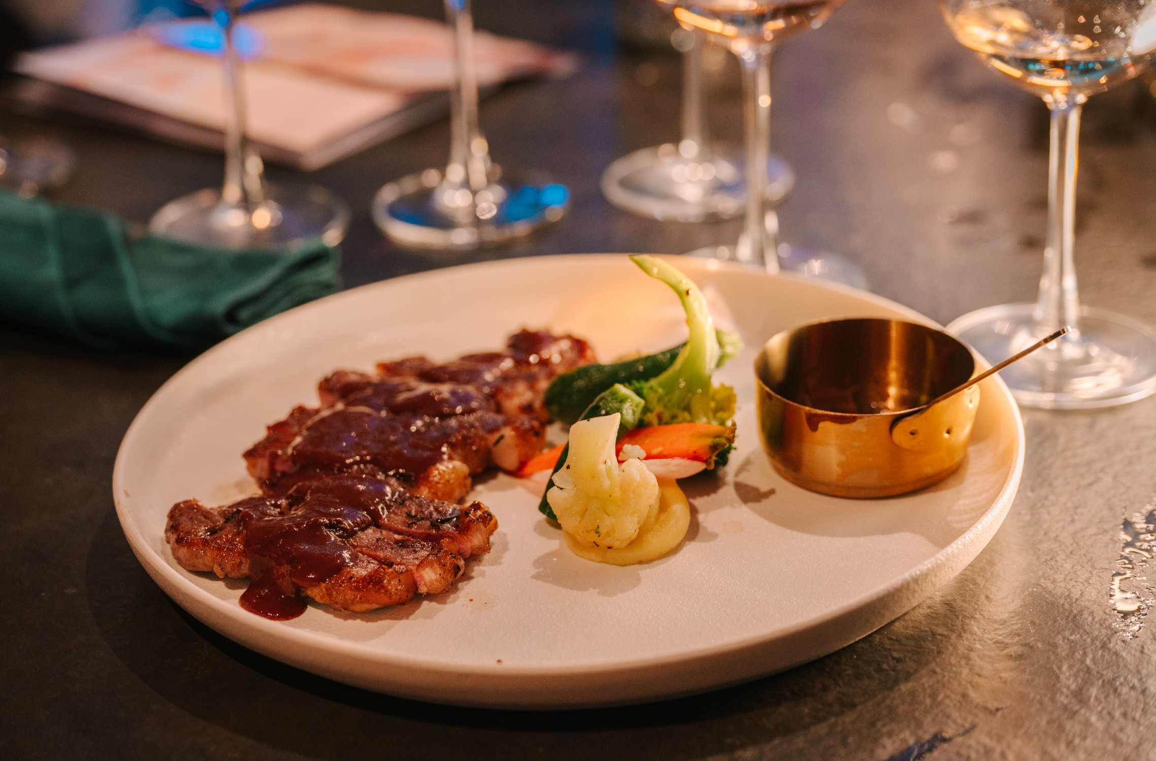 Lunch plates at Link Bistro