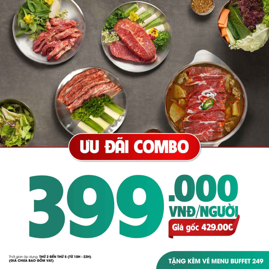 399 combo banner with free 249 buffet ticket
