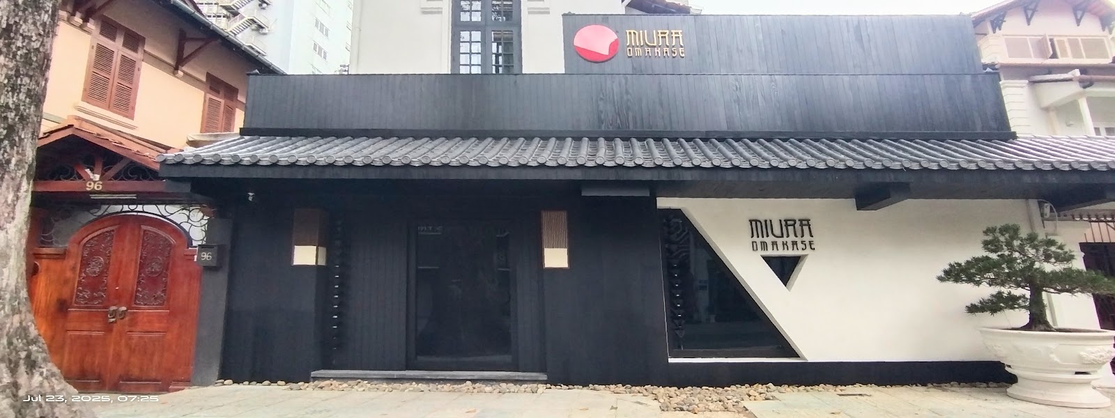 The MIURA Omakase storefront on Suong Nguyet Anh street