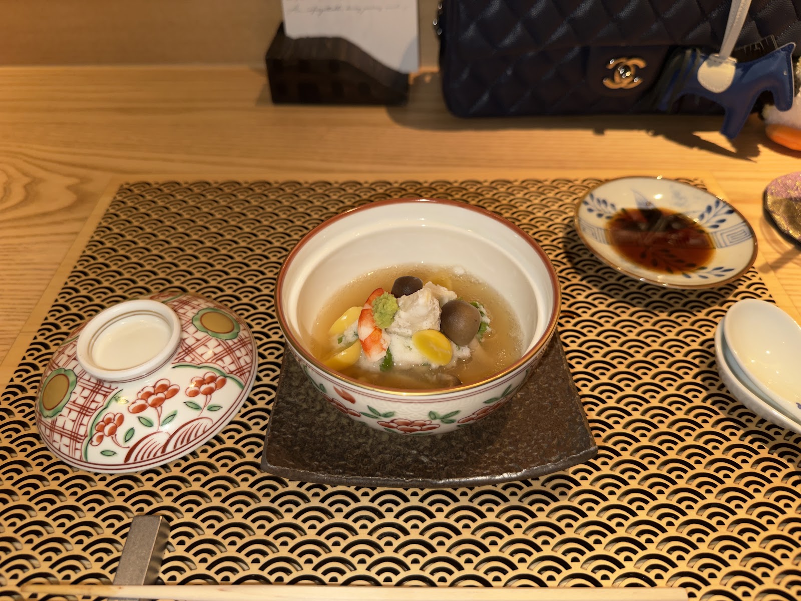A soup course at MIURA Omakase