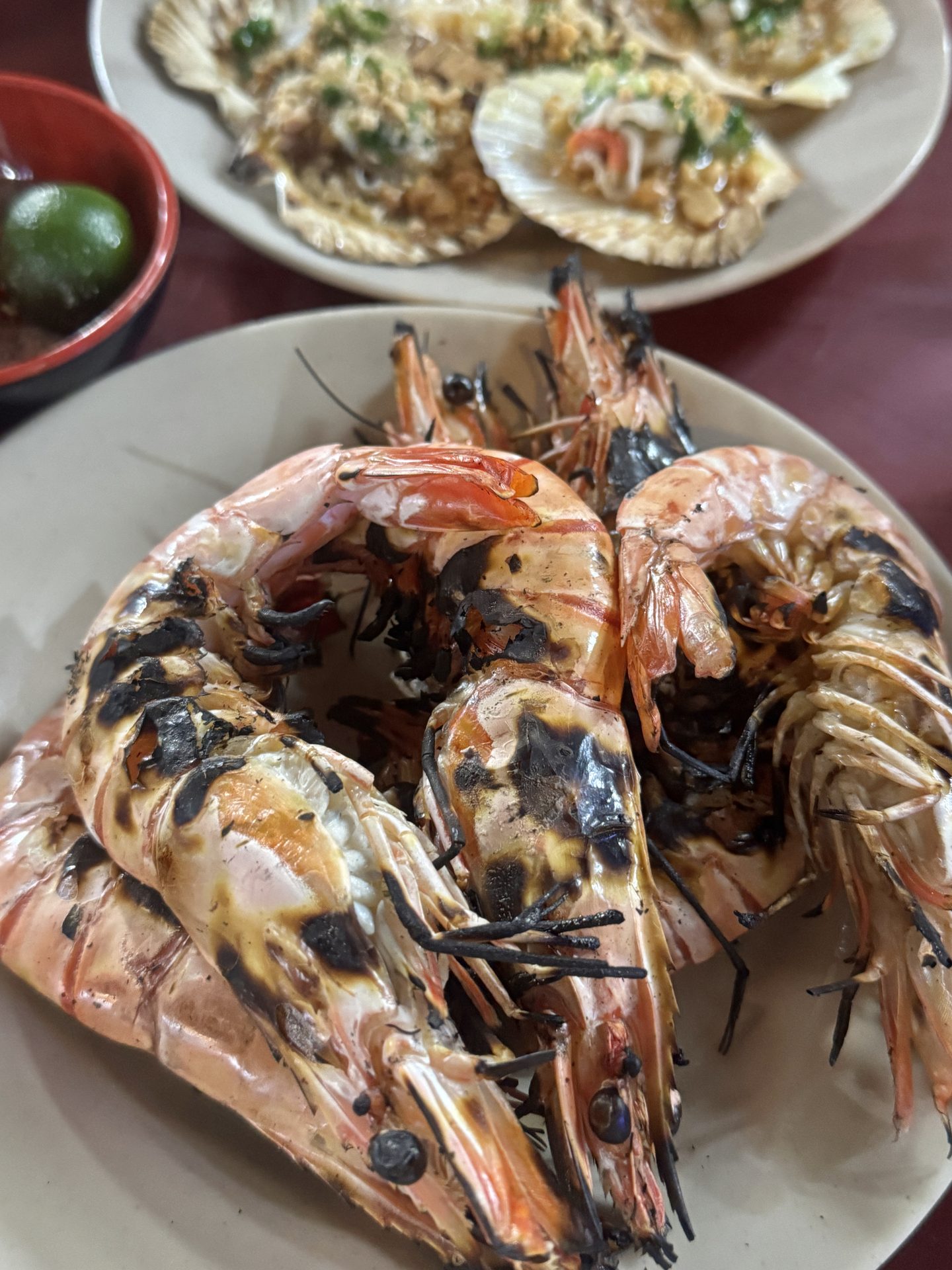 Tôm sú nướng tại Ốc Vân