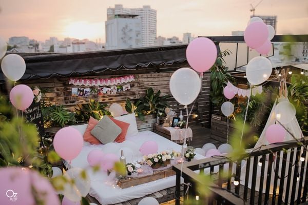 SUPER VIP SKY MOMENT 2 PINK LADY — lều teepee, đèn dây về đêm