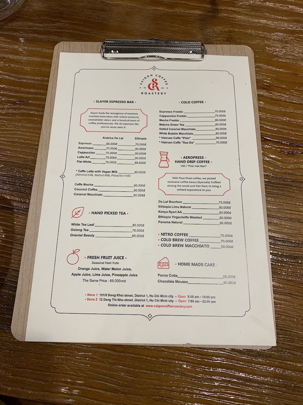 Menu 2018 với logo chính thức