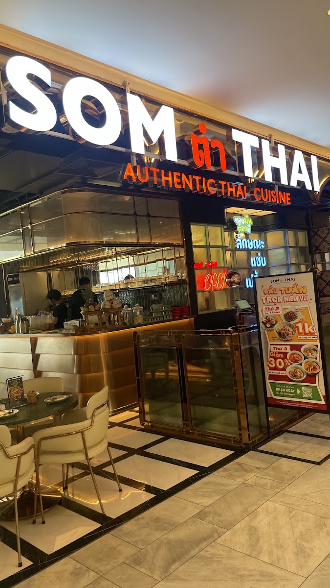 Storefront with seasonal promotion