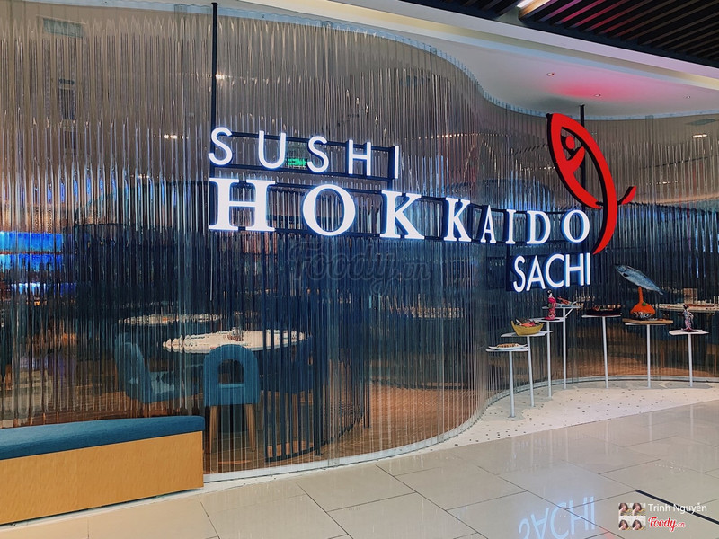 Quầy sushi tại Sushi Hokkaido Sachi