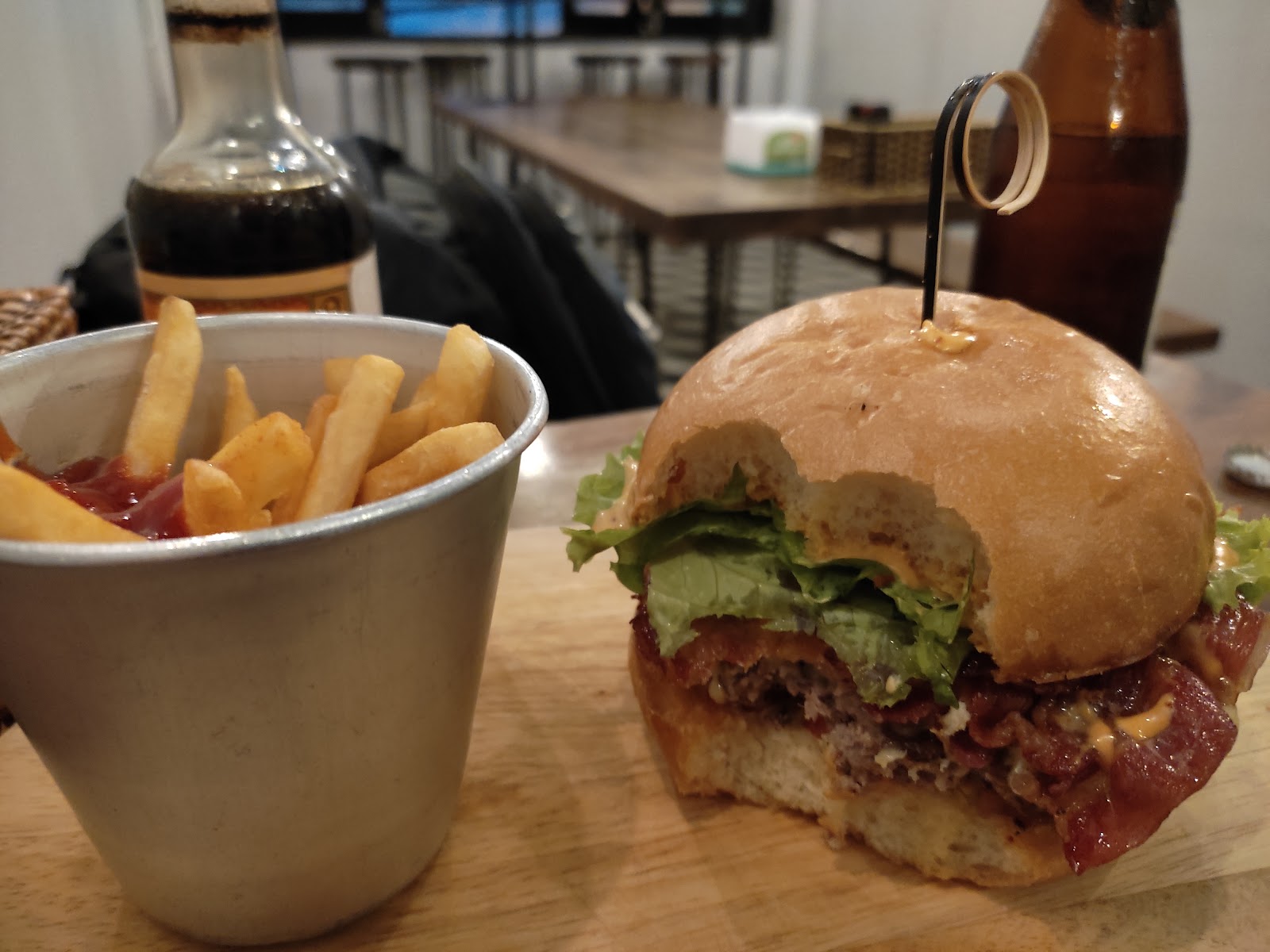 Món bacon của quán cận cảnh