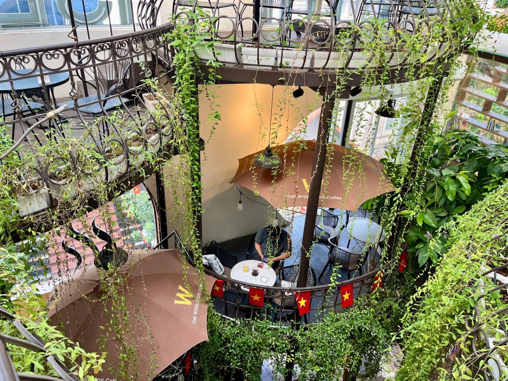 The green atrium from above