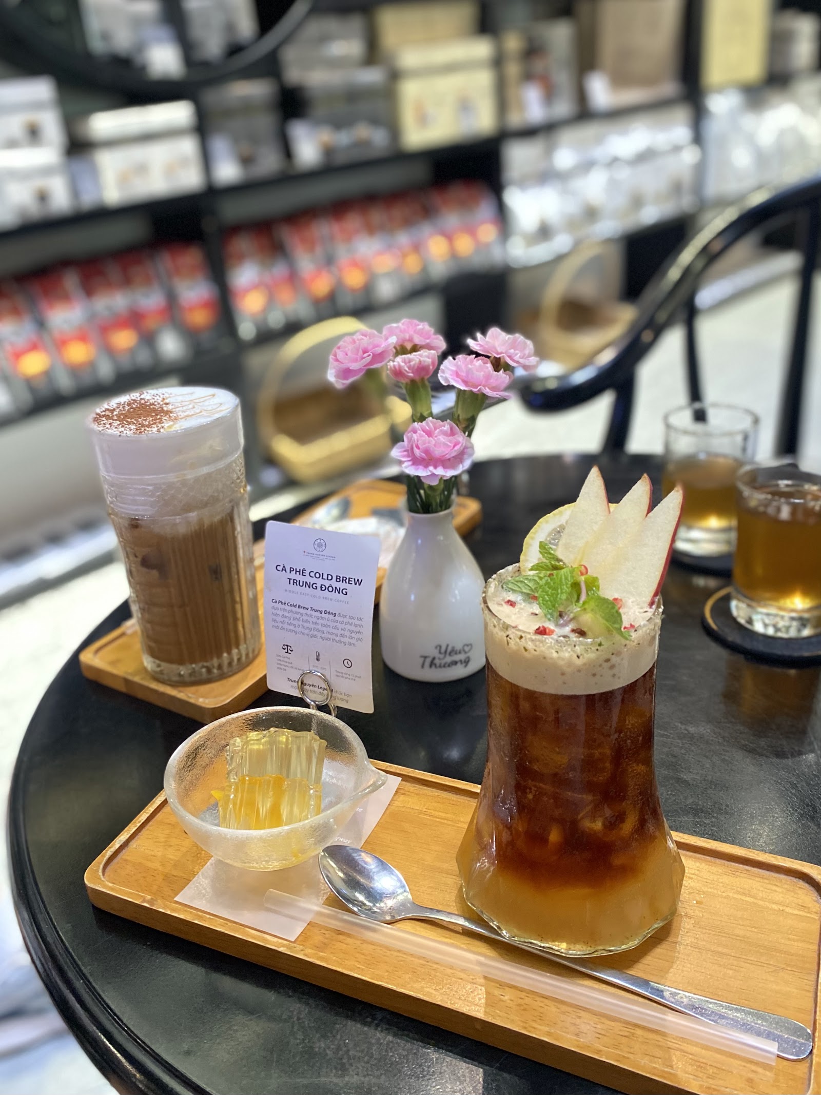 Trung Nguyên Legend Café's coffee and drinks